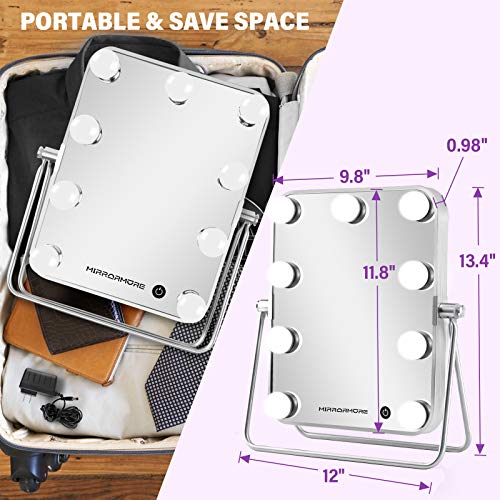Hollywood Vanity Mirror with Lights, MIRRORMORE Extra Large Lighted