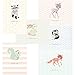 60 Postcards - Woodland Animals Thank You - 6 Different Images