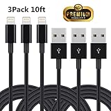 iPhone Charger Cable, Everdigi Lightning Cable 8 Pin Lightning to USB Cable Cord Compatible with iPhone 7/7 Plus/6s/6s Plus/6/6 Plus/5s/5c/5/SE, iPad/iPod (Black)