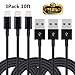 iPhone Charger Cable, Everdigi Lightning Cable 8 Pin Lightning to USB Cable Cord Compatible with iPhone 7/7 Plus/6s/6s Plus/6/6 Plus/5s/5c/5/SE, iPad/iPod (Black)