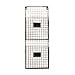 Designstyles Two Tier Wall File Holder – Durable Pewter Metal Rack with Spacious Slots for Easy Organization, Mounts on Wall and Door for Office, Home, and Work