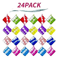 24 PCS Mini Pop Fidget It Toy Pack, Stress Relief