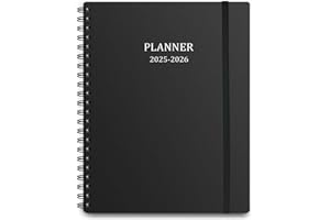 CHEERICOME Planner 2025-2026, Monthly Planner Runs Jul 2025 to Jun 2026, Calendar Planner with Sturdy PP Cover, Weekly Planner 2025, Laminated Tabs, Twin Wire Binding, Elastic Bond, A5 Monthly Planners 2025-2026