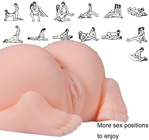 Puss Ass Doll - 3D Realistic Adult Toys Men Pussy Fish Pond Suction Cup with 2 Hole Receiving Set and Tight Butt for Male Multiple Positions, Totally Hands Free Play