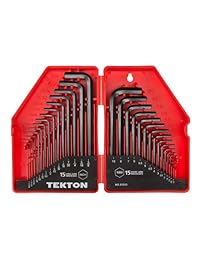 TEKTON Juego de llaves hexagonales   Pulgadas métrico   30 piezas   25253