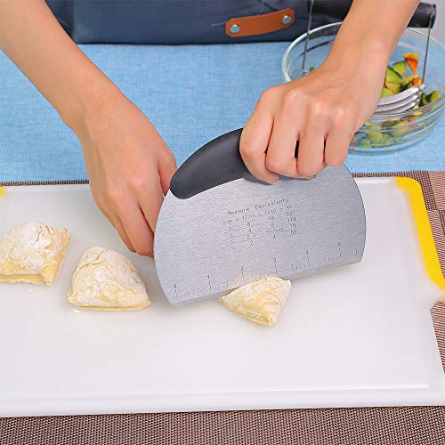 EVQ Stainless Steel Pastry Blender Dough Cutter 6 Pastry Cutter Set,Baking Dough Tools