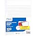 Mead Loose Leaf Paper, 3 Pack, Notebook Paper, College Ruled Filler Paper, Reinforced, 8 x 10.5, 100 Sheets per Pack (38037)