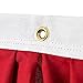 Valley Forge American Fan Flag 1.5' x 3' Polycotton Sentinel 100% Made in U.S.A. Stars and Stripes Bunting Canvas Header Brass Grommets 2-Pack Model PMF-2-T