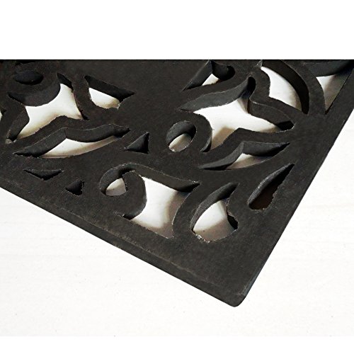 image for Nedia Home Acanthus Border with Rubber/Coir Doormat, 24 by 57-Inch, Mo