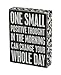 Primitives by Kathy 22675 Floral Trimmed Box Sign, 6" x 8", Positive Thought primary
