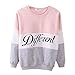 Cute Hoodies Sweater Pullover Letters Diffferent Printed Mix Color