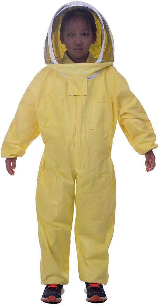 HunterBee Full Body Kids Children's Beekeeping Protective Cotton Suit