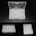 400pcs Earring Backs, Premium Clutch Safety Earring Pad, Clear Bullet Stopper Replacement Jewelry Findings Stored in a Small Storage Box