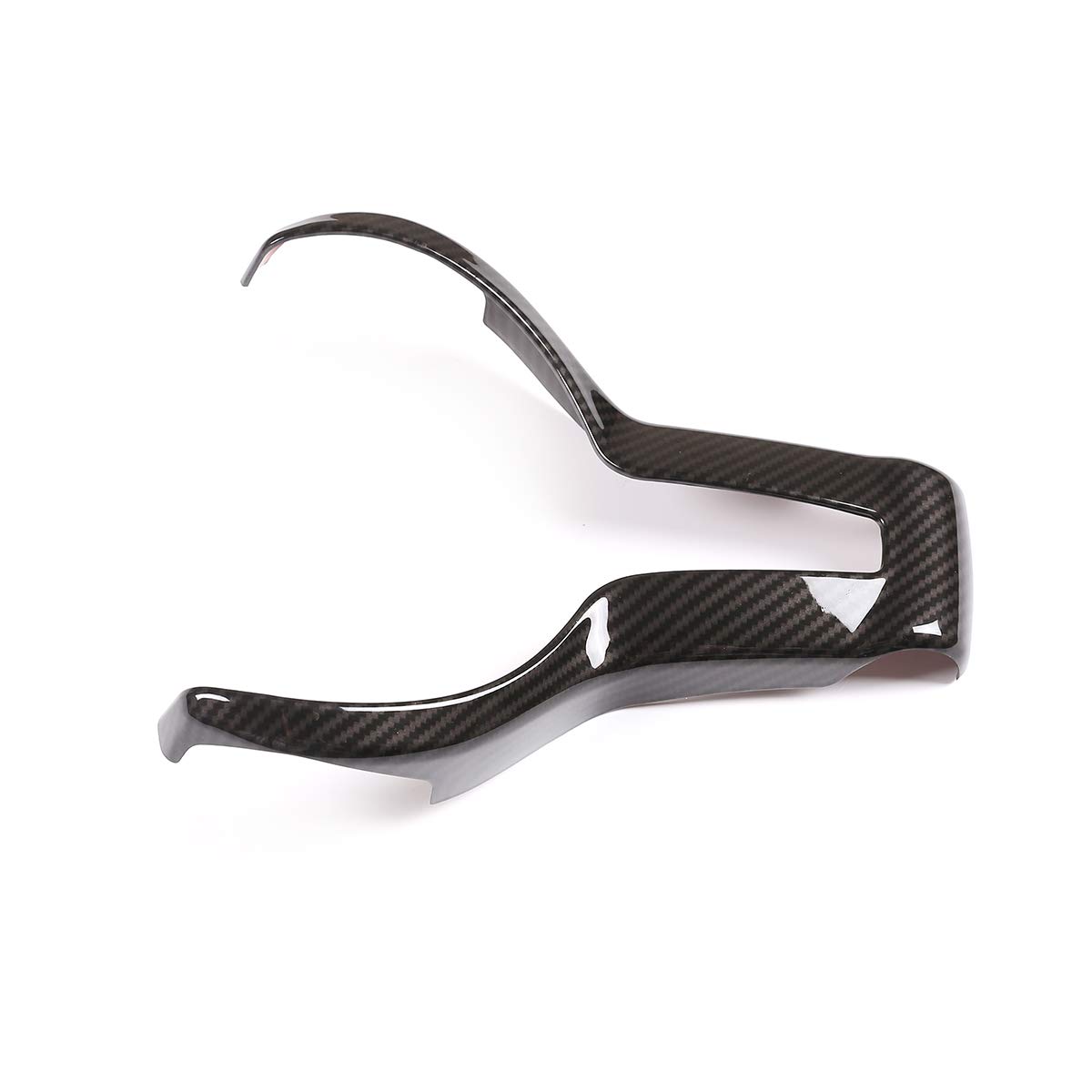 YIWANG ABS Chrome Car Steering Wheel Decoration Cover For F20 F22 F21 F30 F32 F33 F36 F06 F12 F13 X5 F15 X6 F16 M-Sport (Carbon Fiber)