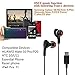 USB Type C Earphones, Wired in-Ear Extra Bass Noise Cancelling Headphones Magnetic Earbuds with Mic & Remote, Sports Headset for Google Pixel 2/XL, HTC 10/U11, Essential Phone and Type-c Devices