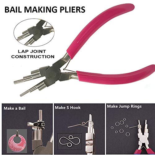 Nawabtek 6 in 1 Bail Making Plier, Tool for Making Jump and Ear Rings