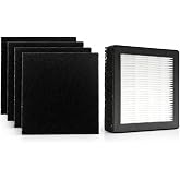 NISPIRA Solder Smoke Absorber Replacement Filter Set Compatible with KOTTO | 1 True HEPA Filter, 4 Activated Carbon Pre-Filters, 4.7" x 4.7"