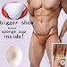 KaiKBax Men's Underwear Sponge Cup Safety Cotton Sponge Push Men's Bulge Pad Penis&Hip Enhancer Underpants