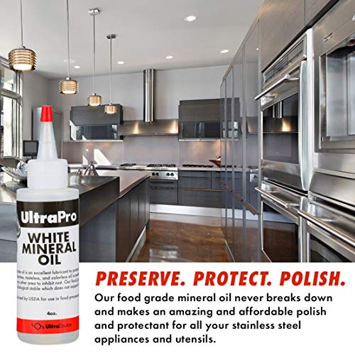 UltraPro Food Grade Mineral Oil Dropper 4 oz for Lubricating and