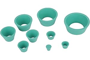 FAUITAY lab Filter Flask Stopper Bearing Adapter 8 * 8 * 4 Filter Adapter Cones Rubber Stopper Buchner Funnel Flask Filtration Set