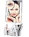 Artifi Lighted Vanity Mirror, Lighted Makeup Mirror with Acrylic Makeup Organizer and Removable 7X Magnification Makeup Mirror with Lights, Xmas Gifts