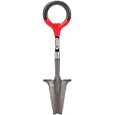 Root Slayer 22411 Mini Digger Garden Shovel, Serrated Blade, Red