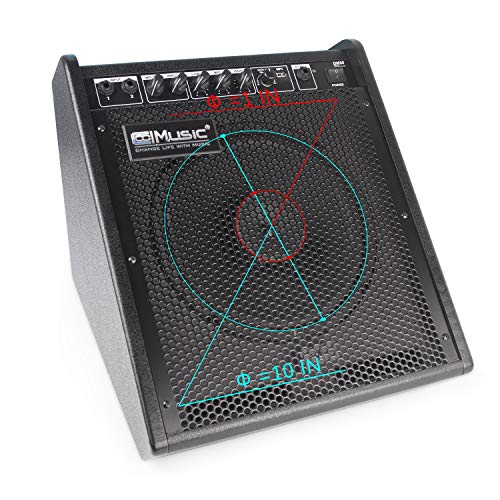 Coolmusic 100W Bluetooth Personal Monitor Electronic Drum Amplifier Dual Channel Speaker with 3-band EQ - Thumbnail 4