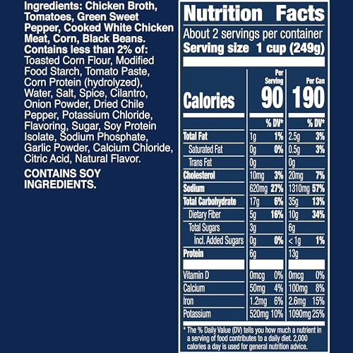 PROGRESSO TRADITIONAL, CHICKEN TORTILLA CANNED SOUP, GLUTEN FREE, 18.5 OZ.