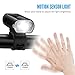 USB Direct Rechargeable Bike light Set,BYBLIGHT LED Induction Waterproof Road Mountain Bicycle Headlight Front Light with Free Rear Back Tail Light
