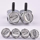 4 Pcs Separate Chrome LICENSE PLATE FRAME Bolt Screws For Jaguar