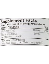 Oregon 's Wild Harvest Kelp Suplemento orgánico, 90 Count