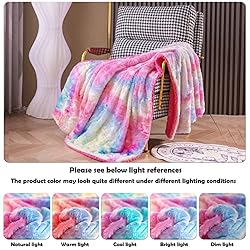 NEWCOSPLAY Super Soft Faux Fur Throw Blanket