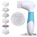 Angel Kiss Waterproof Facial Deep Cleansing Brush Body and Face Scrubber Skin Microdermabrasion Exfoliator and Massager System Kit with 7 Brush Heads - Blue
