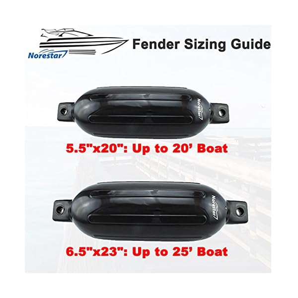 Norestar-Ribbed-Boat-FendersBumpers-Two-Pack-with-Two-Fender-Lines