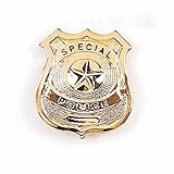 FURY Special Gold Star Police Badge (2.5 x 2.5-Inch)