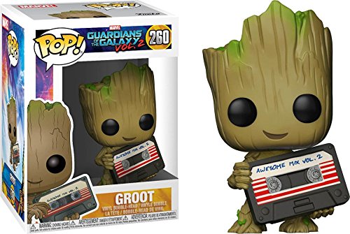 Funko Marvel Collector Corps Exclusive Guardians Of The Galaxy Vol.2-Groot with Mix Tape
