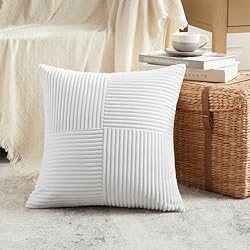 Fancy Homi 2 Packs White Euro Decorative Throw