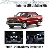 XtremeVision Interior LED for Chevy Avalanche 2002-2006 (16 Pieces) Pure White Interior LED Kit + Installation Tool