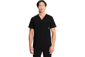Cherokee Infinity V- Neck Men's Scrub Top with Rib Knit Back Panels CK900A
