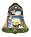 Ne’Qwa Art, Away in A Manger” Artist Susan Winget, Petite Bell-Shaped Glass Ornament, 7151171