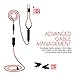 MEE audio Sport-Fi S6P Memory Wire In-Ear Headphones with Microphone, Remote, Volume Control, and Sports Armband (Red/Black)