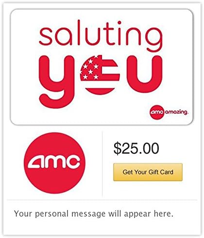 AMC Theatres Saluting You Gift Cards - E-mail Delivery