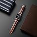 yearscase 42MM Retro Vintage Genuine Leather iWatch Strap Replacement Compatible Apple Watch Band Series 3 Series 2 Series 1 Nike+ Hermes&Edition - Brown