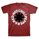 Bravado Men's Red Hot Chili Peppers Red Asterisk T-Shirt, Red, Small