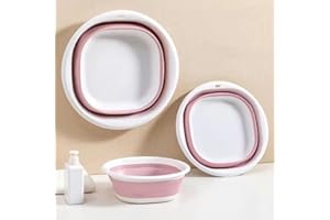 Collapsible Wash Basin – Portable Folding Wash Bowl & Dish Tub for Camping, Travel, Hiking, Hand Washing, Medium Outdoor Sink