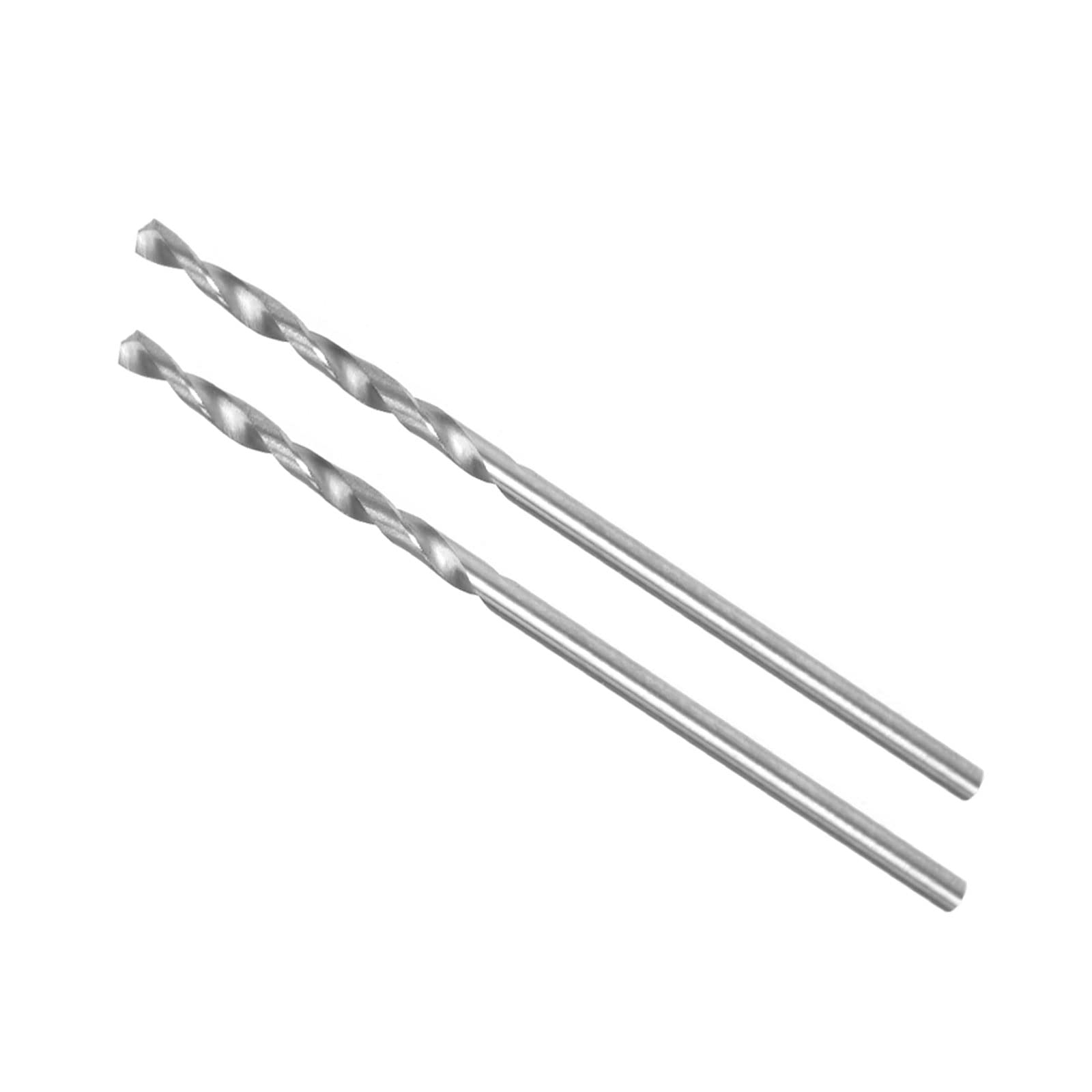 CoCud Solid Carbide Drill Bits, 1.45mm Diameter, K35 Tungsten Carbide Precision Short Length Twist Drill Bits - (Applications: for Stainless Steel Alloy Metal), 2-Pieces