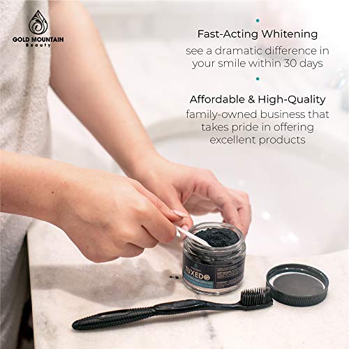Premium Natural Teeth Whitening KIT Contains Activated Charcoal Tooth Powder, Activated Charcoal