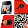 artfone-CF241A-Big-Button-Mobile-Phone-for-Elderly-Senior-Flip-Mobile-Phone-Dual-SIM-Unlocked-Card-with-24-Large-Screen-SOS-Button-Talking-Numbers-FM-Radio-Torch-and-Charging-Cradle-Red artfone CF241A Big Button Mobile Phone for Elderly, Senior Flip Mobile Phone Dual SIM Unlocked Card with 2.4" Large Screen | SOS Button | Talking Numbers | FM Radio | Torch and Charging Cradle (Red)