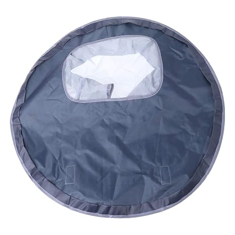 TMY hochstühle Baby Essen Tischset Fütterung Stuhl Kissen Wasserdichte Runde Klapp Kleinkinder Pad 75 cm (Color : Gray)