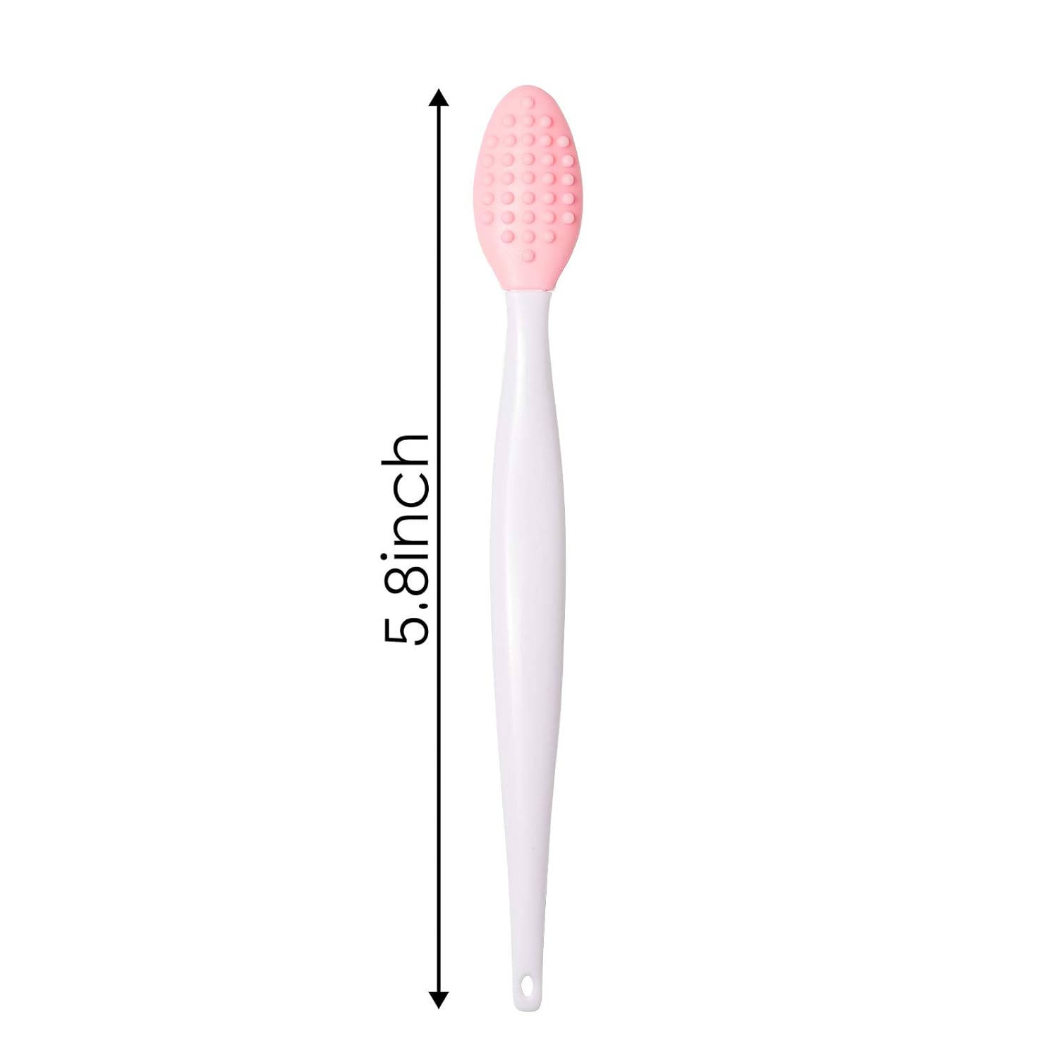 6 PCS Silicone Exfoliating Lip Brush, Tiction Double-Sided Soft Silicone Lip Scrub Brush Cleaning Lip Brush Tool for Plump Smoother and Fuller Lip: Beauty